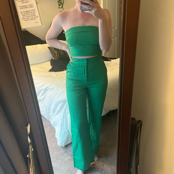 Princess Polly Pants - Green Women's Pants & Jumpsuit Set
